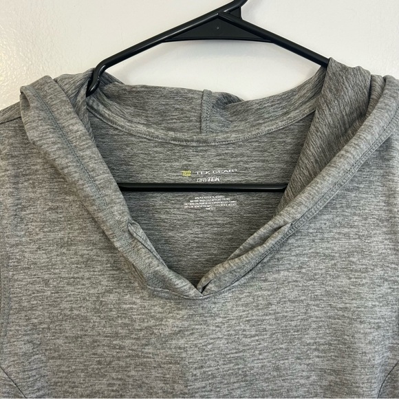 NWT Tek Gear Grey Sleeveless Hooded Shift Mini Dress Size Small - Picture 3 of 9